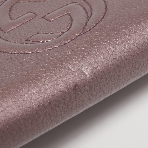 GUCCI Purple Leather Soho Continental Wallet - Picture 6 of 8